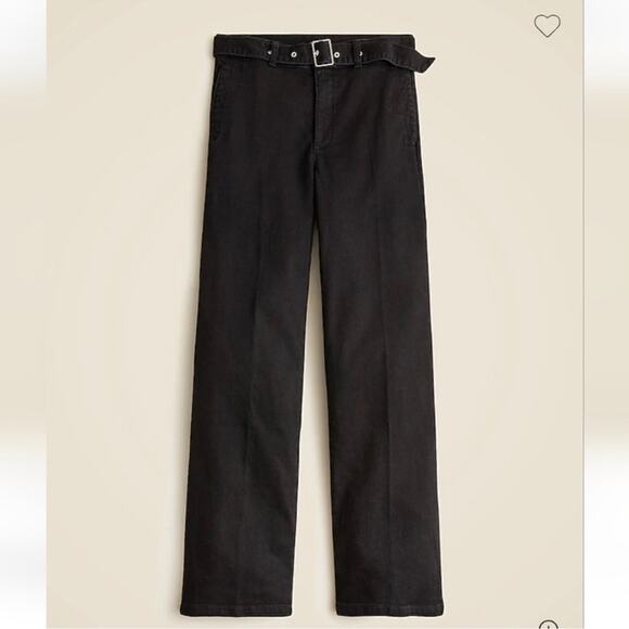 J.Crew Mid-rise wide-leg jean in black - Picture 1 of 4